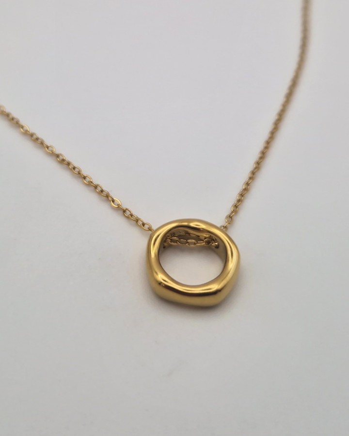 COLLAR OVAL PEQUEÑO - ACERO INOXIDABLE