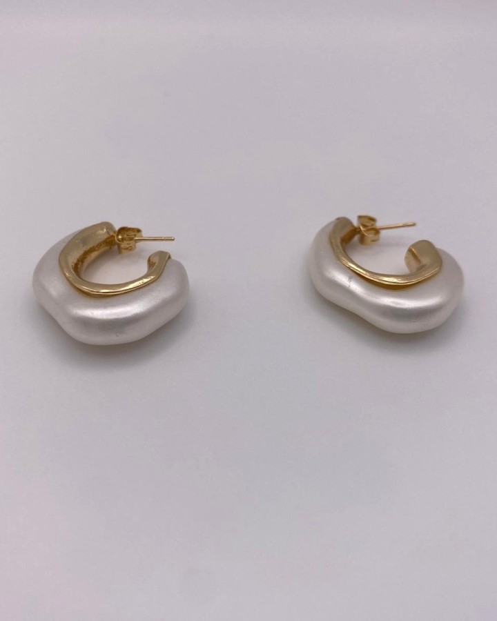 PENDIENTES VINTAGE CON PERLA