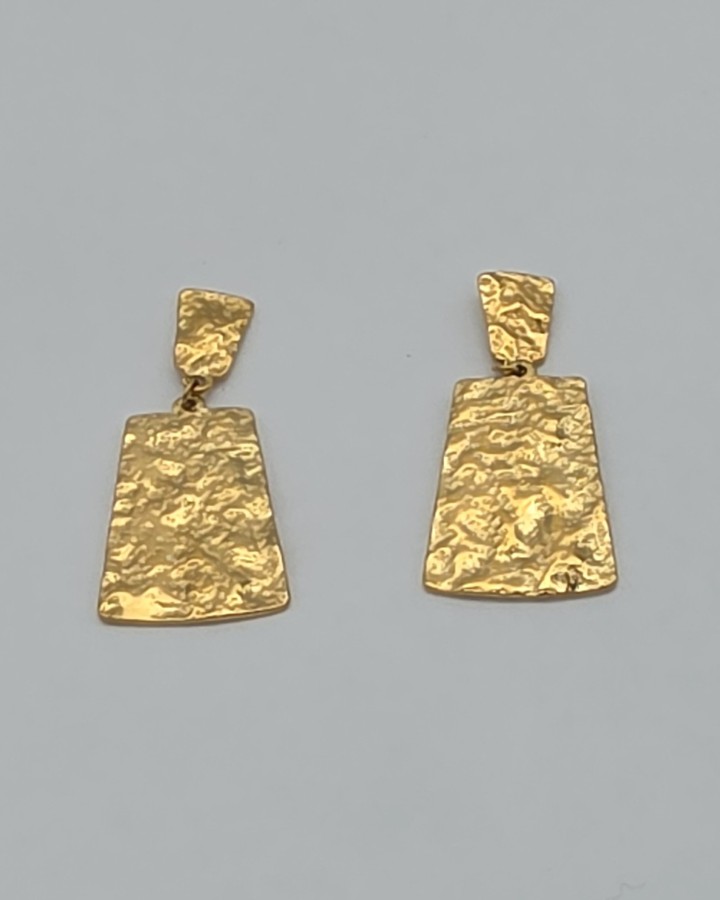 PENDIENTES DOBLES TEXTURA - ACERO INOXIDABLE