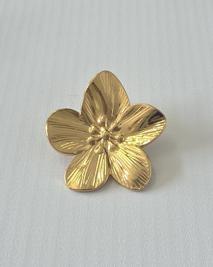 PENDIENTES FLOR - ACERO INOXIDABLE