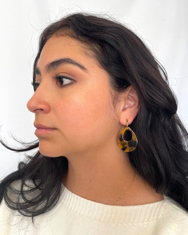 PENDIENTES LÁGRIMA ANIMAL PRINT