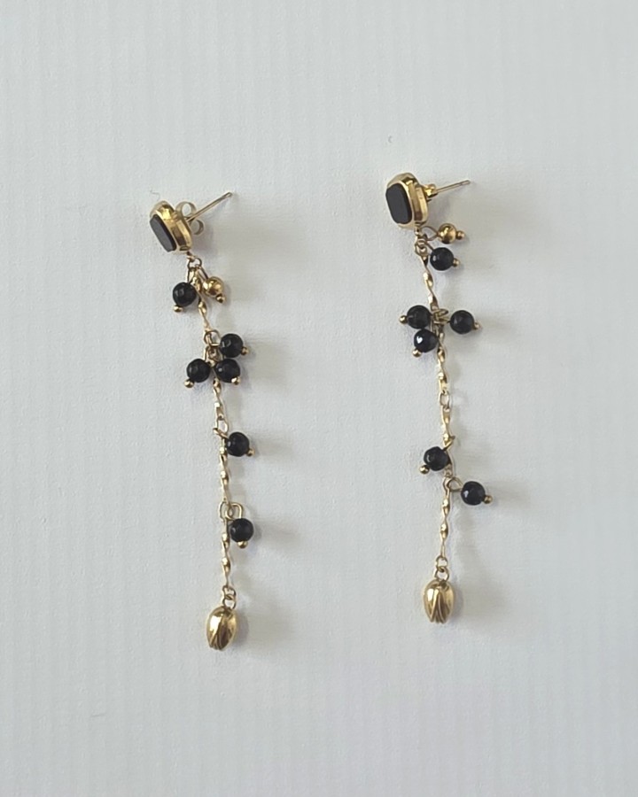 PENDIENTES LARGOS CASCADA - ACERO INOXIDABLE