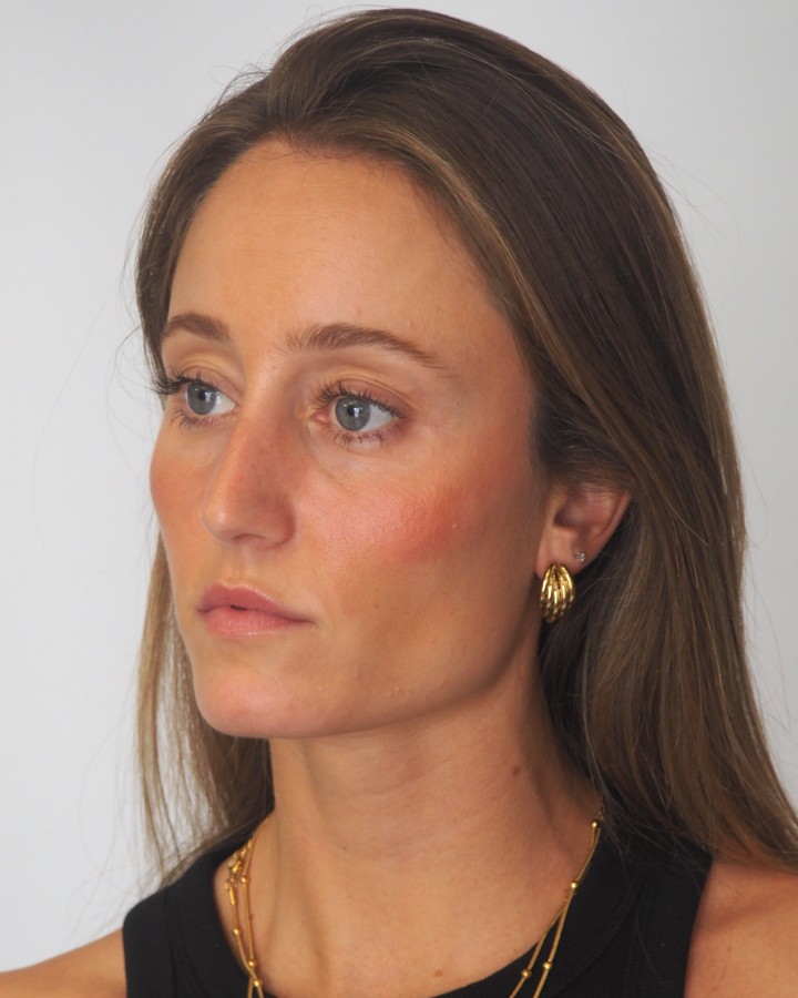 PENDIENTES SEMI ARO PEQUEÑOS - ACERO INOXIDABLE