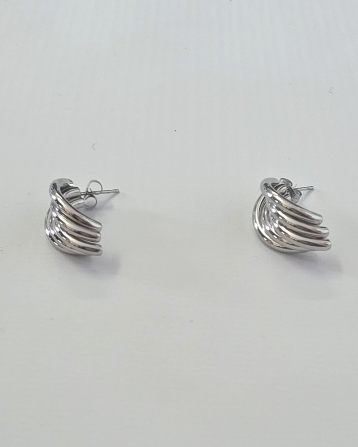 PENDIENTES SEMI ARO PEQUEÑOS - ACERO INOXIDABLE