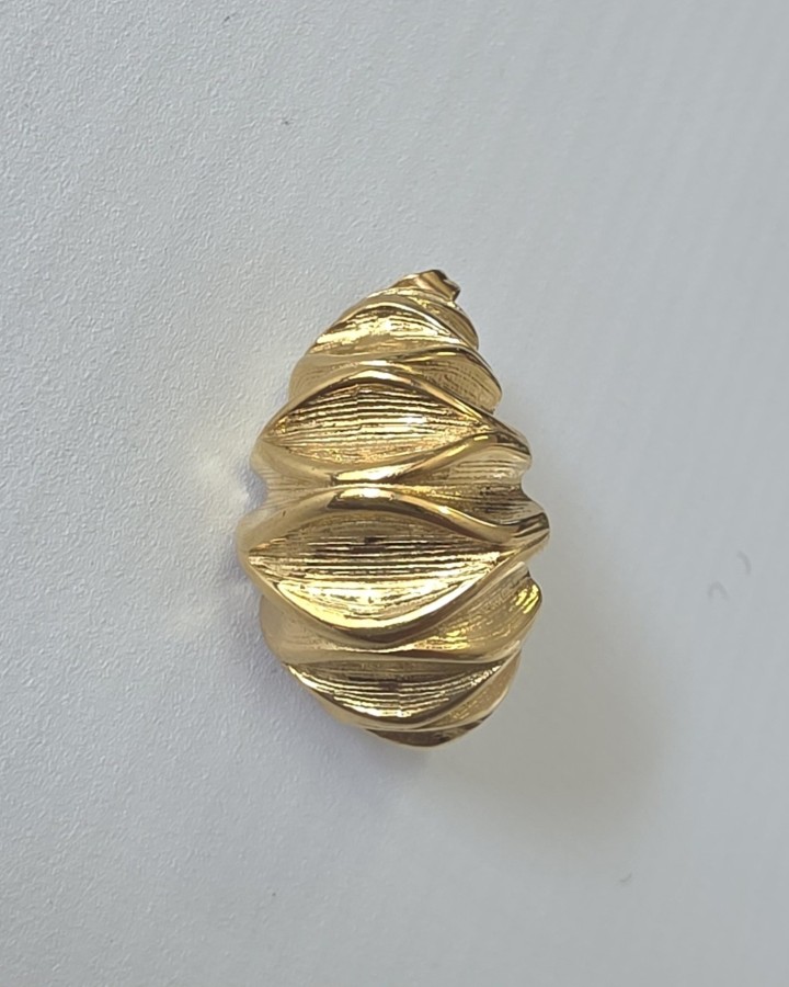 PENDIENTES SEMI ARO VINTAGE - ACERO INOXIDABLE