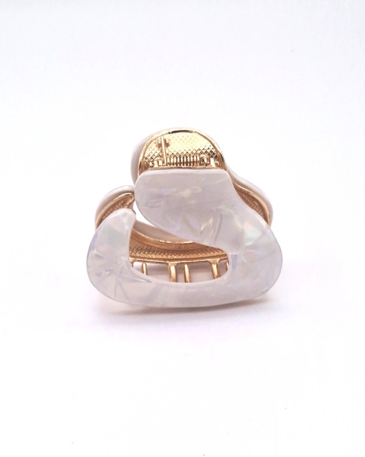 PINZA DE PELO NACARADA OVALADA