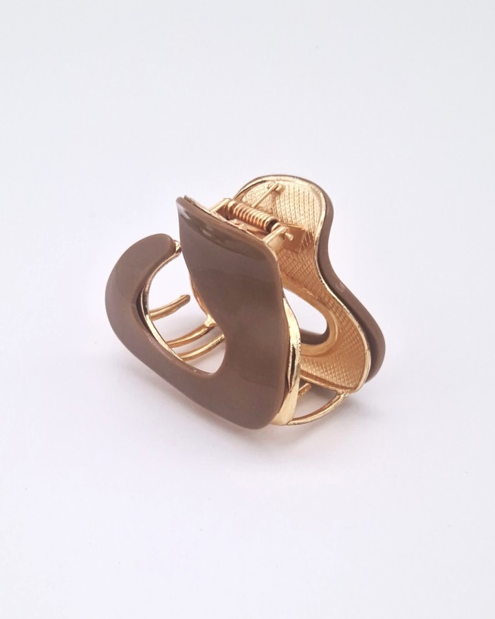 PINZA DE PELO NACARADA OVALADA