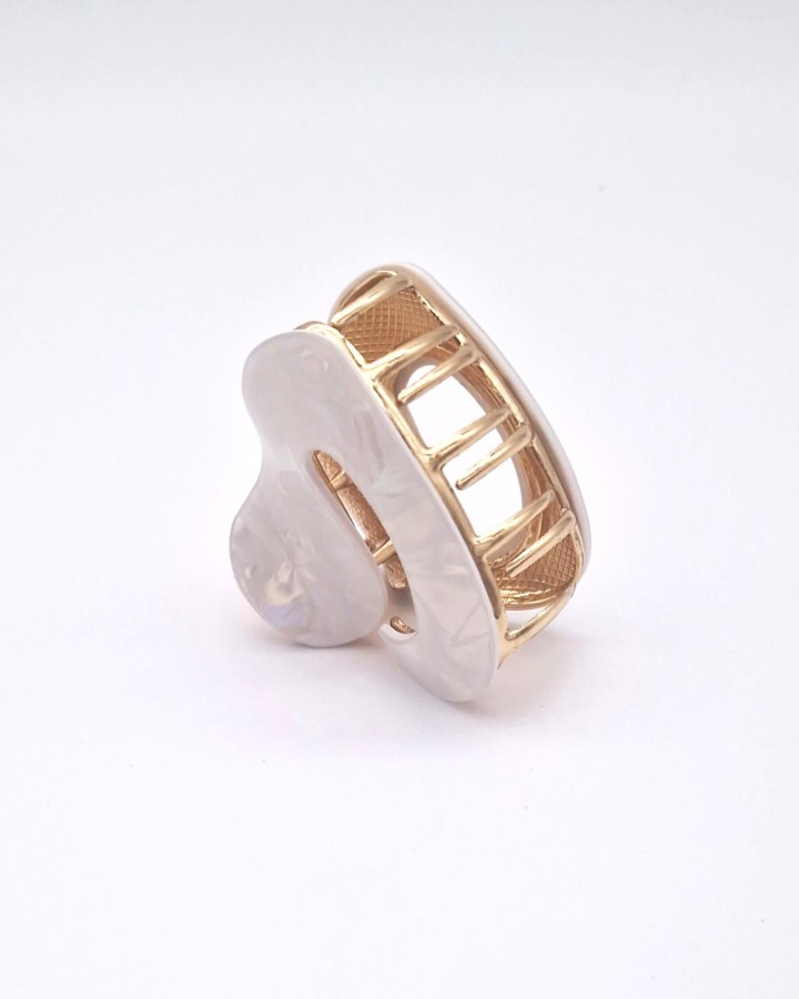 PINZA DE PELO NACARADA OVALADA