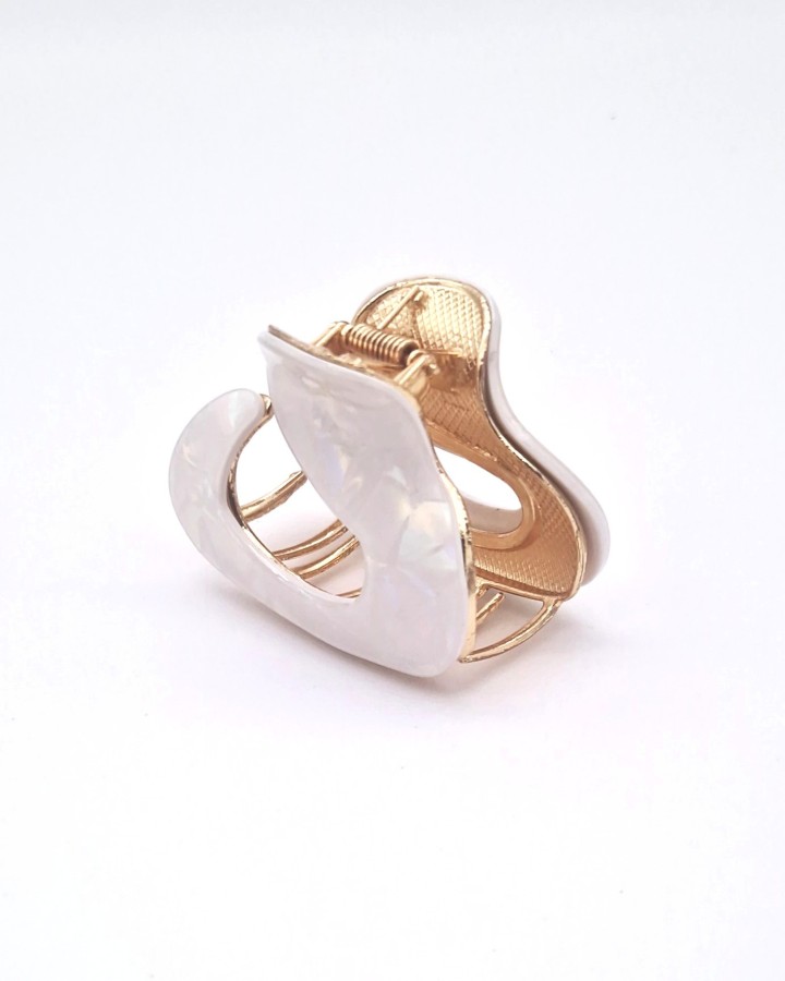 PINZA DE PELO NACARADA OVALADA