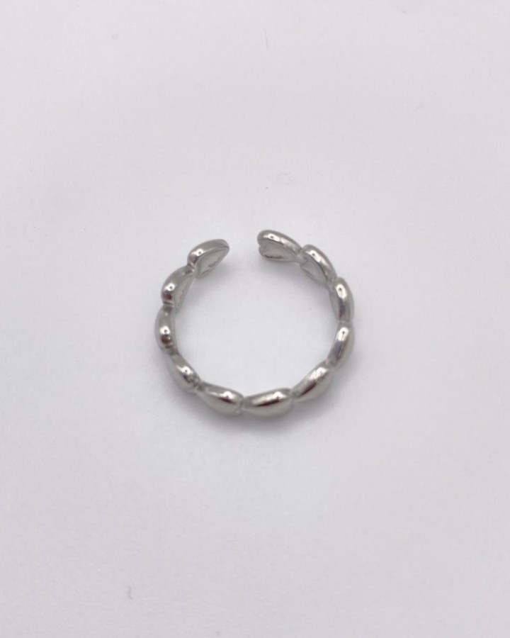 ANILLO AJUSTABLE CORAZONES - ACERO INOXIDABLE