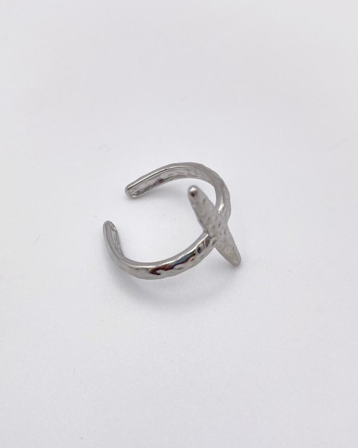 ANILLO AJUSTABLE CRUZ - ACERO INOXIDABLE
