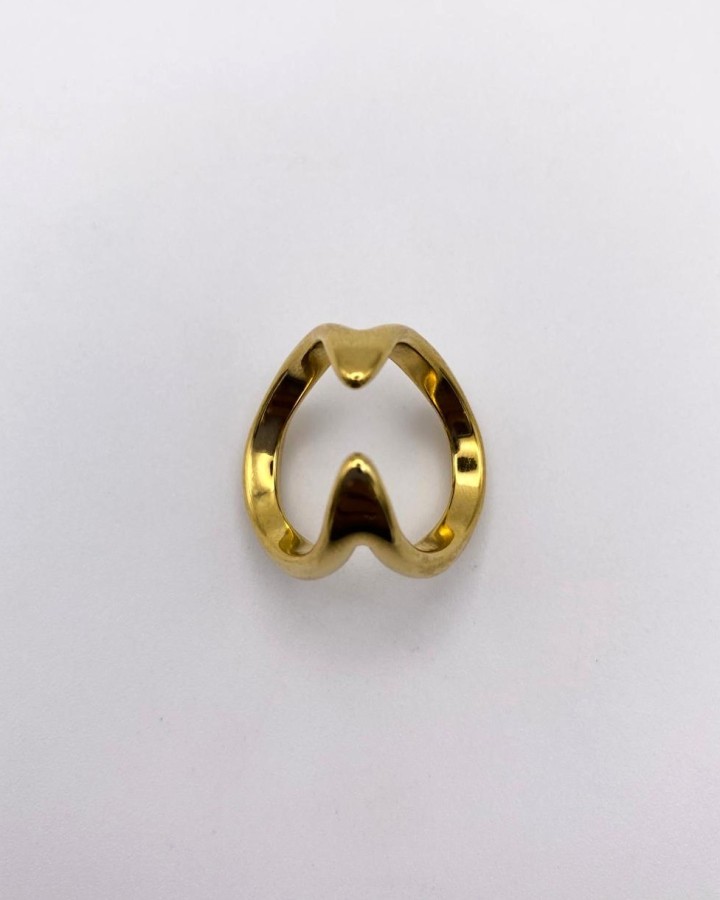 ANILLO AJUSTABLE DOBLE ABIERTO - ACERO INOXIDABLE