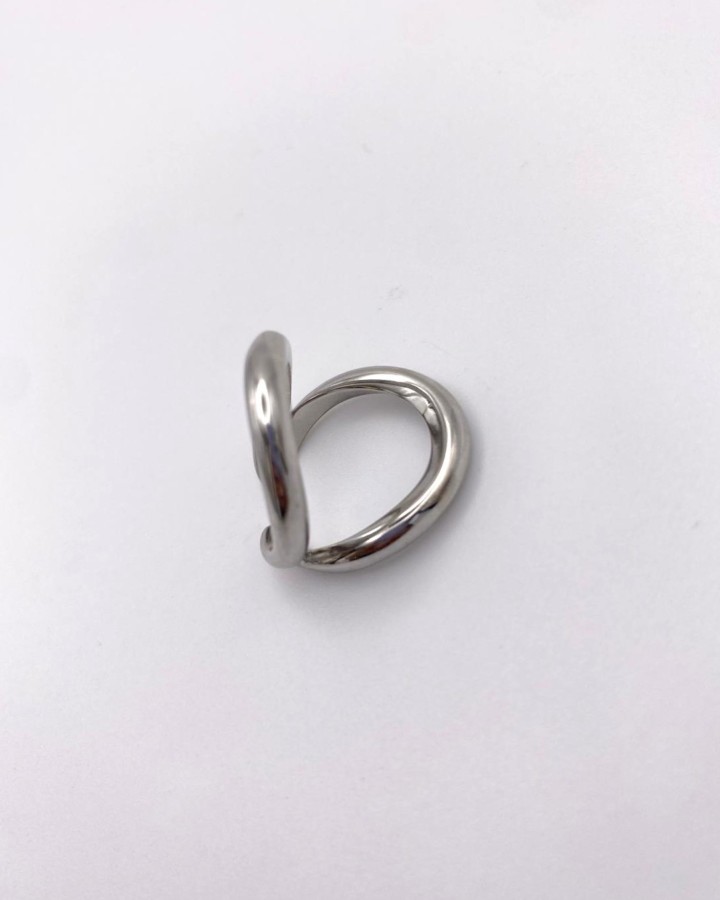 ANILLO AJUSTABLE DOBLE ABIERTO - ACERO INOXIDABLE