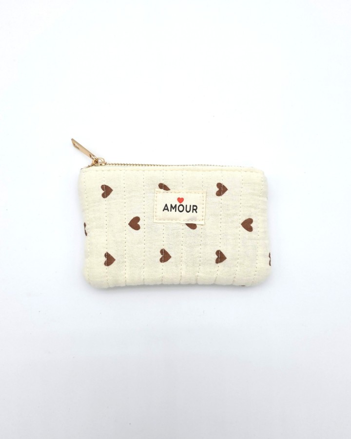 MONEDERO DE TELA ACOLCHADO