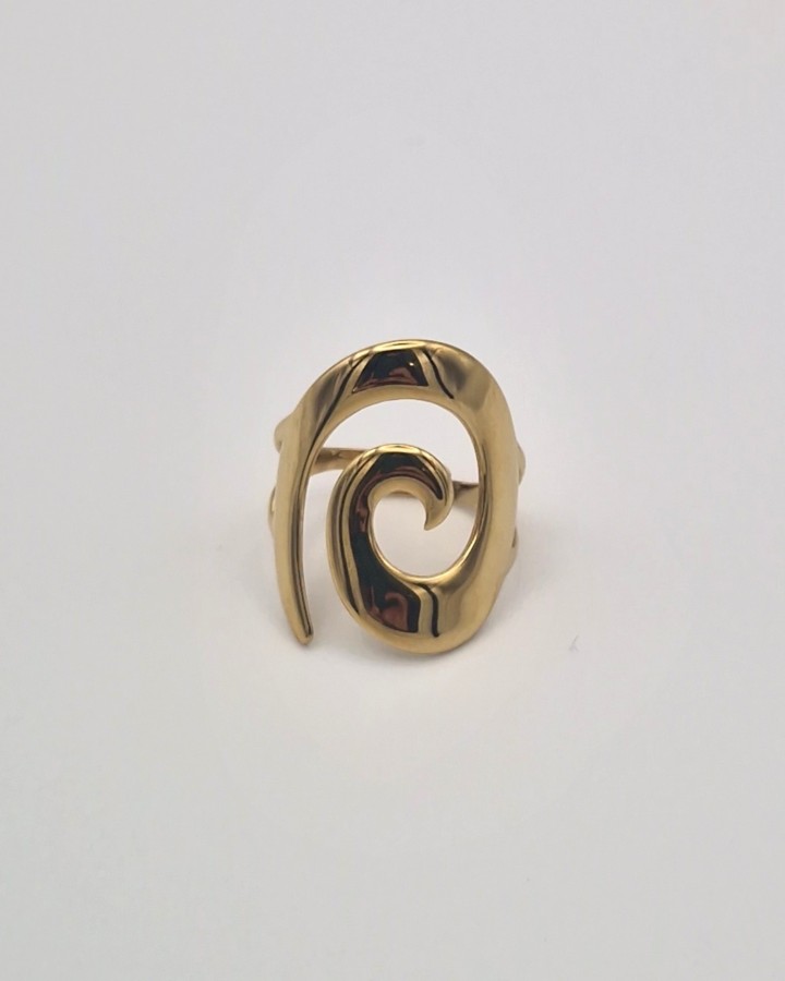 ANILLO AJUSTABLE ESPIRAL - ACERO INOXIDABLE