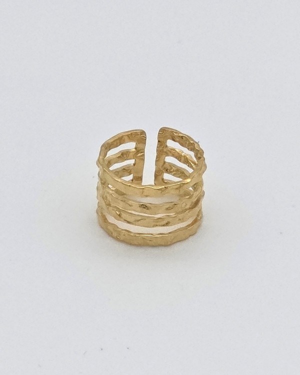 ANILLO AJUSTABLE TEXTURA - ACERO INOXIDABLE