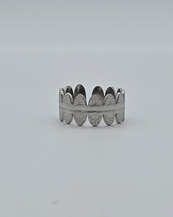 ANILLO AJUSTABLE OVALOS - ACERO INOXIDABLE