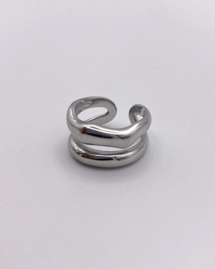 ANILLO AJUSTABLE LÍNEAS - ACERO INOXIDABLE