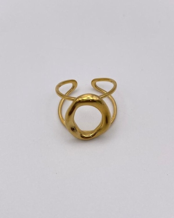 ANILLO AJUSTABLE OVAL MEDIANO - ACERO INOXIDABLE
