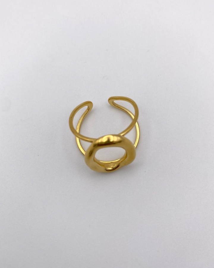 ANILLO AJUSTABLE OVAL MEDIANO - ACERO INOXIDABLE