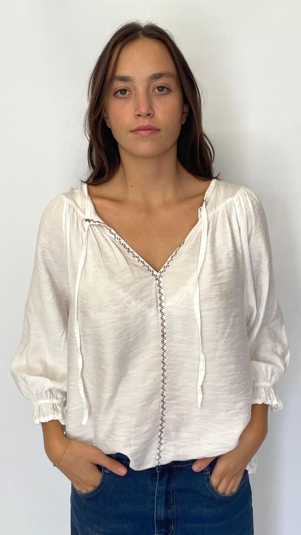 CAMISA MANGA ABULLONADA