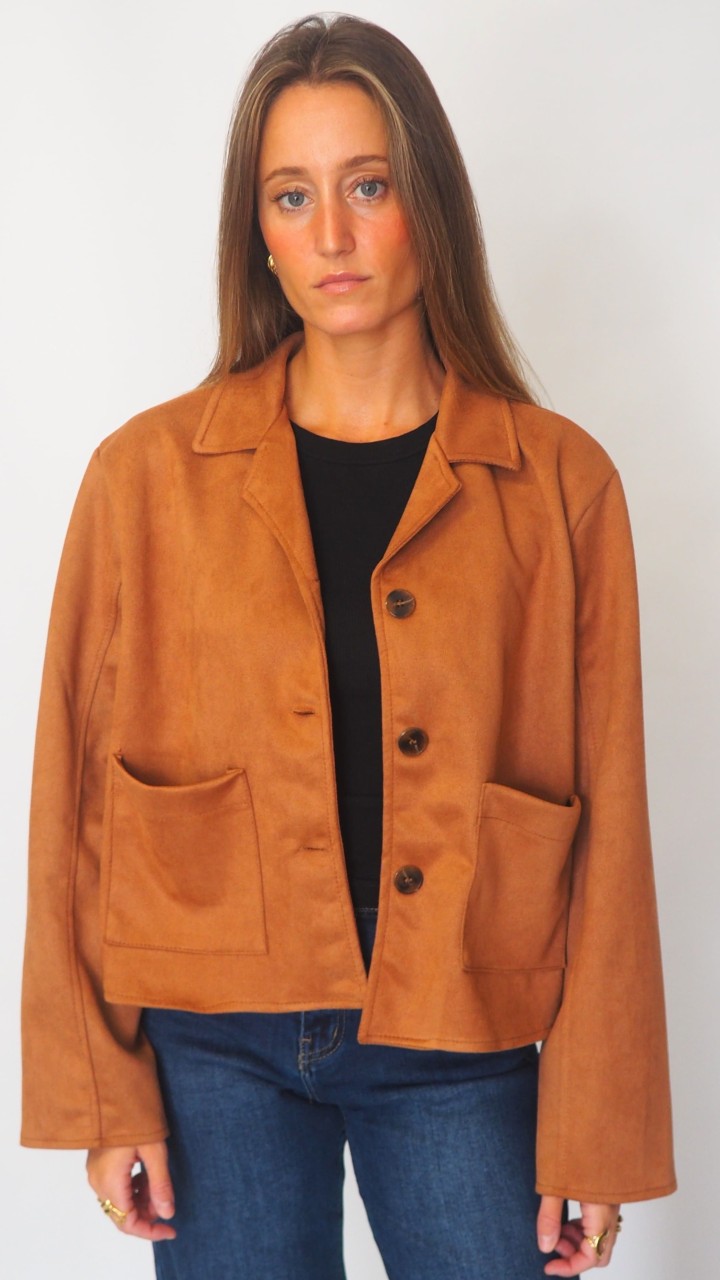 CHAQUETA EFECTO ANTE