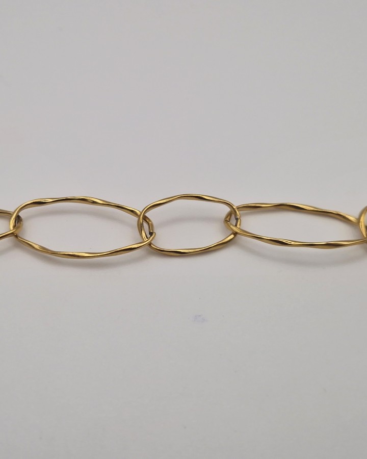 PULSERA OVALOS ENTRELAZADOS - ACERO INOXIDABLE