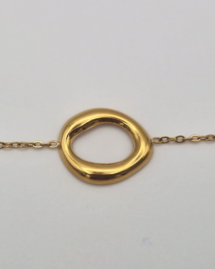 PULSERA OVAL PEQUEÑO - ACERO INOXIDABLE