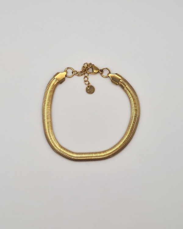 PULSERA CADENA ANCHA ESPIGA - ACERO INOXIDABLE