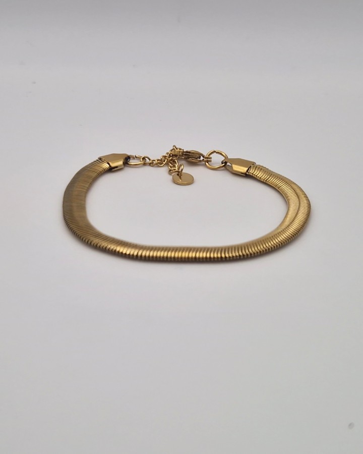 PULSERA CADENA ANCHA ESPIGA - ACERO INOXIDABLE