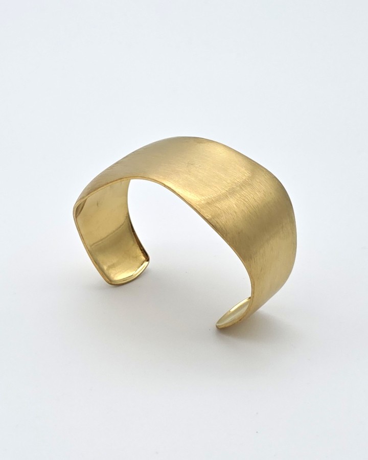 PULSERA RÍGIDA IRREGULAR - ACERO INOXIDABLE