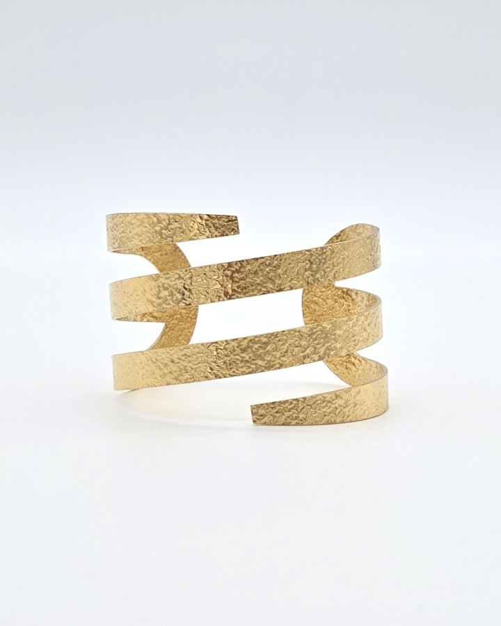 PULSERA RÍGIDA ESPIRAL - ACERO INOXIDABLE