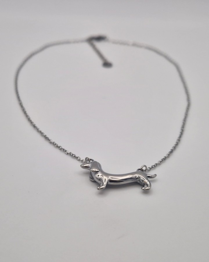 COLLAR PERRO SALSICHA - ACERO INOXIDABLE