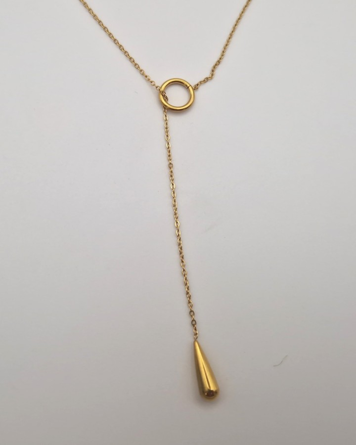 COLLAR LÁGRIMA - ACERO INOXIDABLE