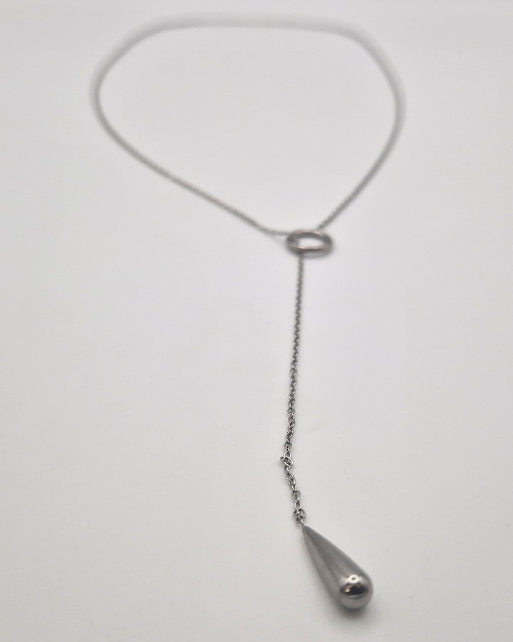 COLLAR LÁGRIMA - ACERO INOXIDABLE