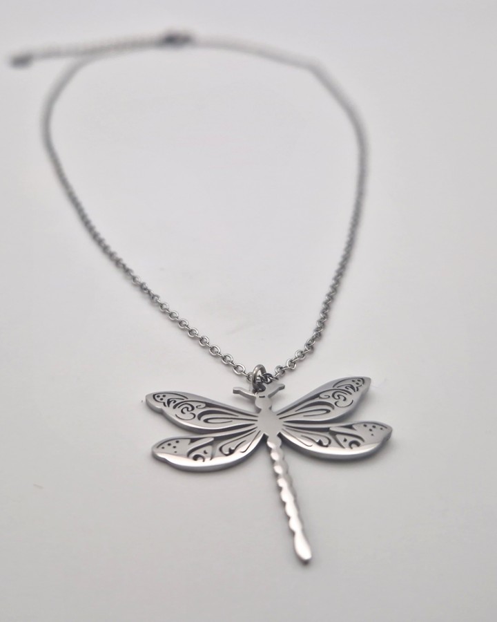 COLLAR LIBÉLULA - ACERO INOXIDABLE