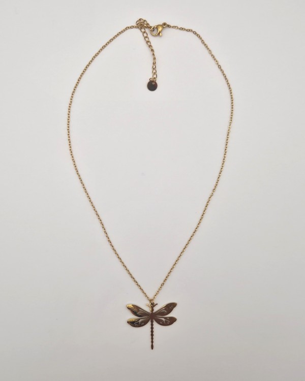 COLLAR LIBÉLULA - ACERO INOXIDABLE