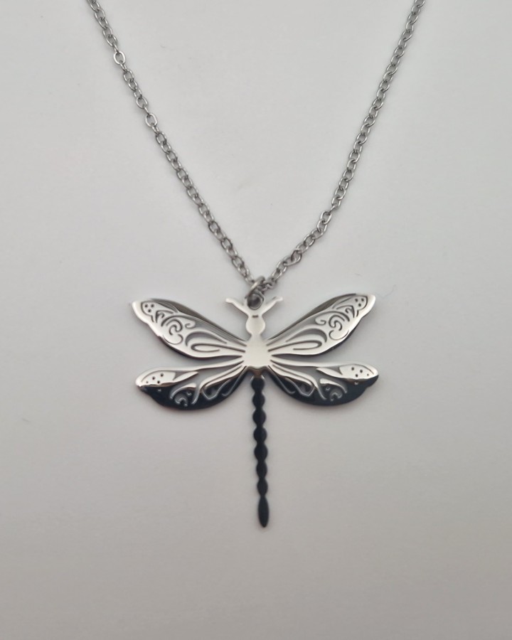 COLLAR LIBÉLULA - ACERO INOXIDABLE