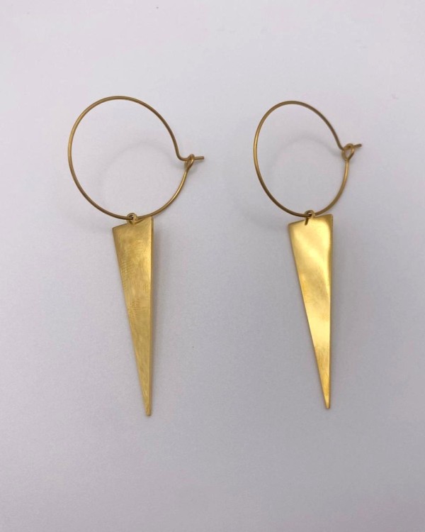 AROS CON TRIANGULO - ACERO INOXIDABLE