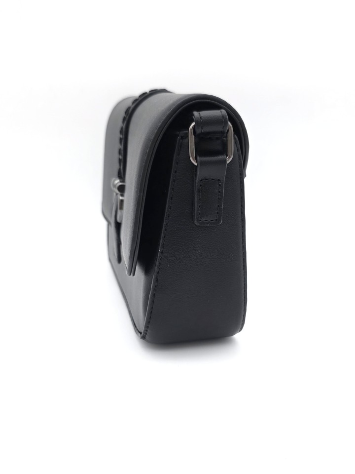 BOLSO BANDOLERA CON HEBILLA TRENZADA