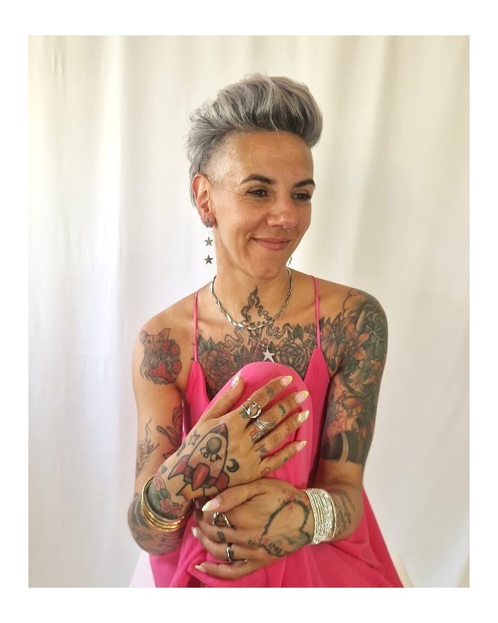 PENDIENTES LARGOS ESTRELLAS - ACERO INOXIDABLE