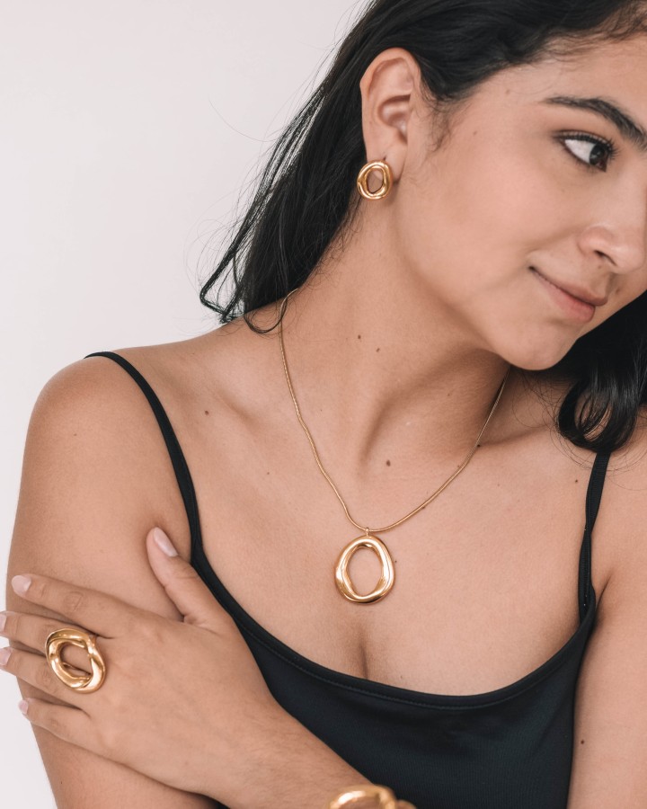 COLLAR CADENA FINA OVAL - ACERO INOXIDABLE